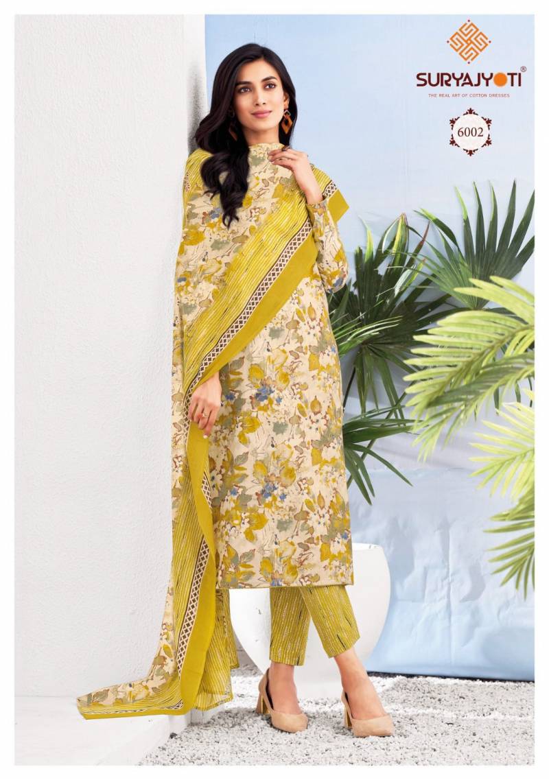 Suryajyoti Poshak Vol 6 Cotton Foil Printed Wholesale Readymade Salwar Suit Collection
