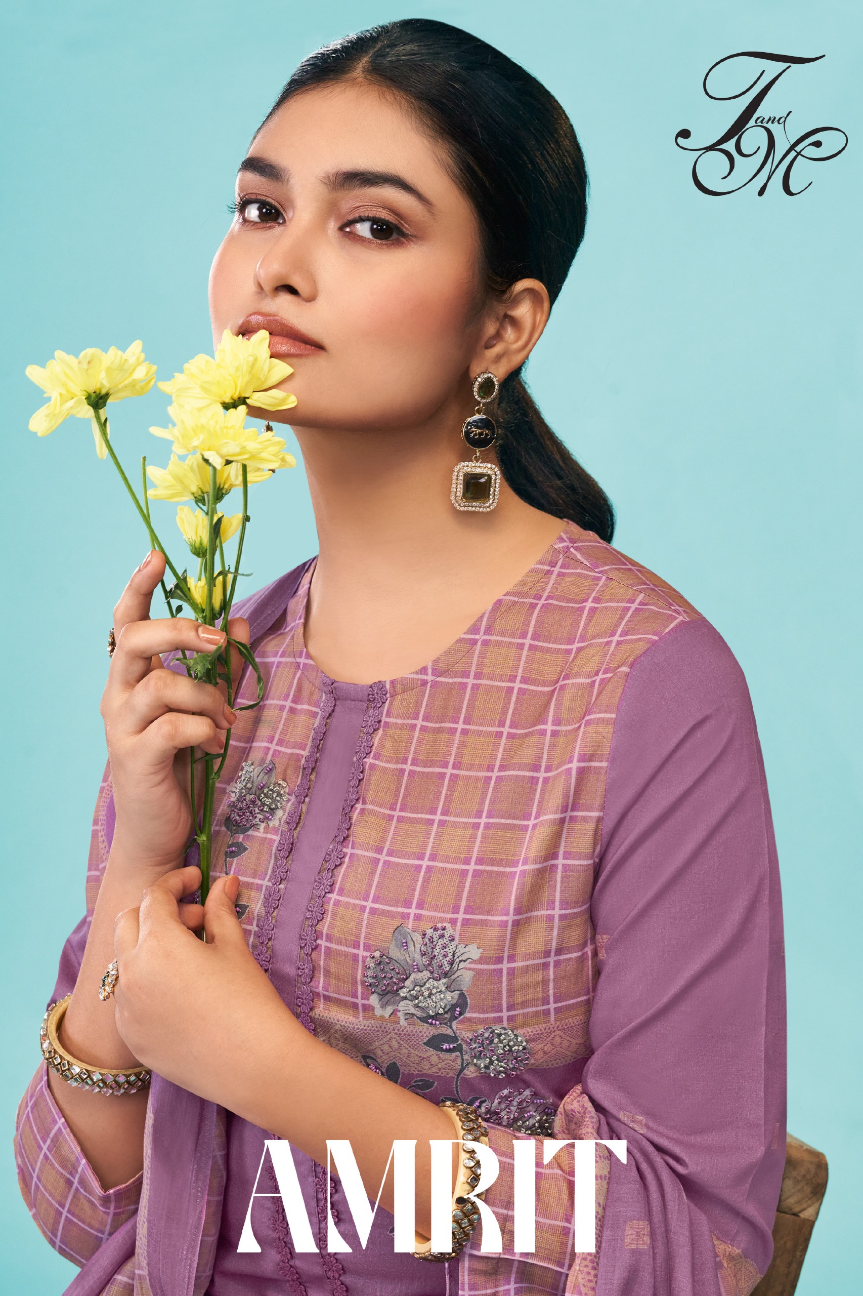 T&M Amrit Cotton Handwork Digital Print Salwar Suit Collection