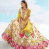 Tathastu Anaara Cream & Pink Fancy Silk Embroidered Designer Lehenga Set