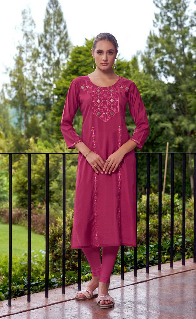 Vamika NX Melody PV Chandri Wholesale Kurti Pant Catalog - Image 4