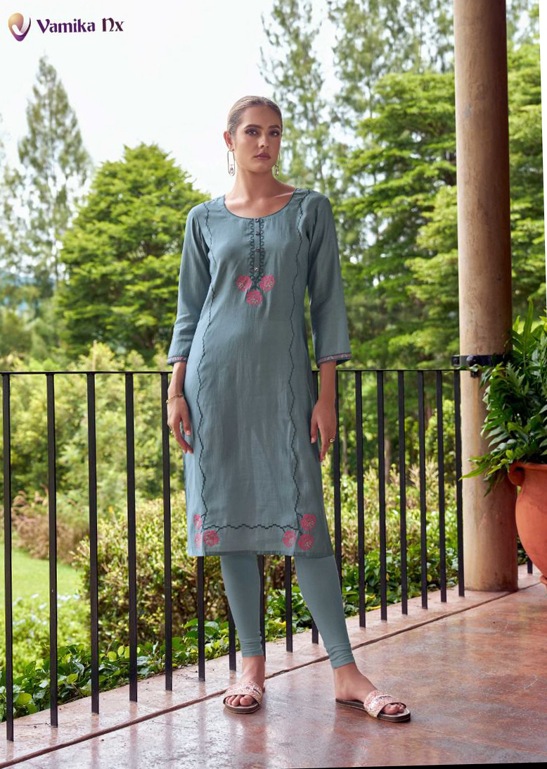 Vamika NX Melody PV Chandri Wholesale Kurti Pant Catalog - Image 6