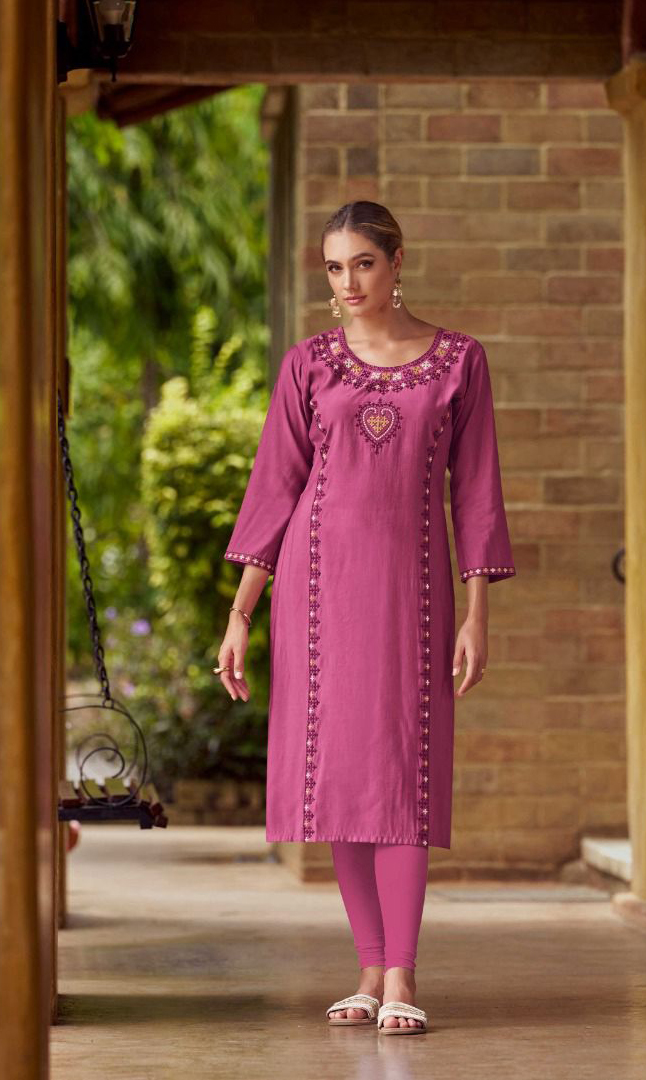 Vamika NX Melody PV Chandri Wholesale Kurti Pant Catalog - Image 2