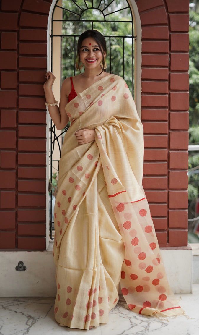 Vardan Ethnic Kp-R-204 Soft Linen Slab Wholesale Sarees Collection - Image 10
