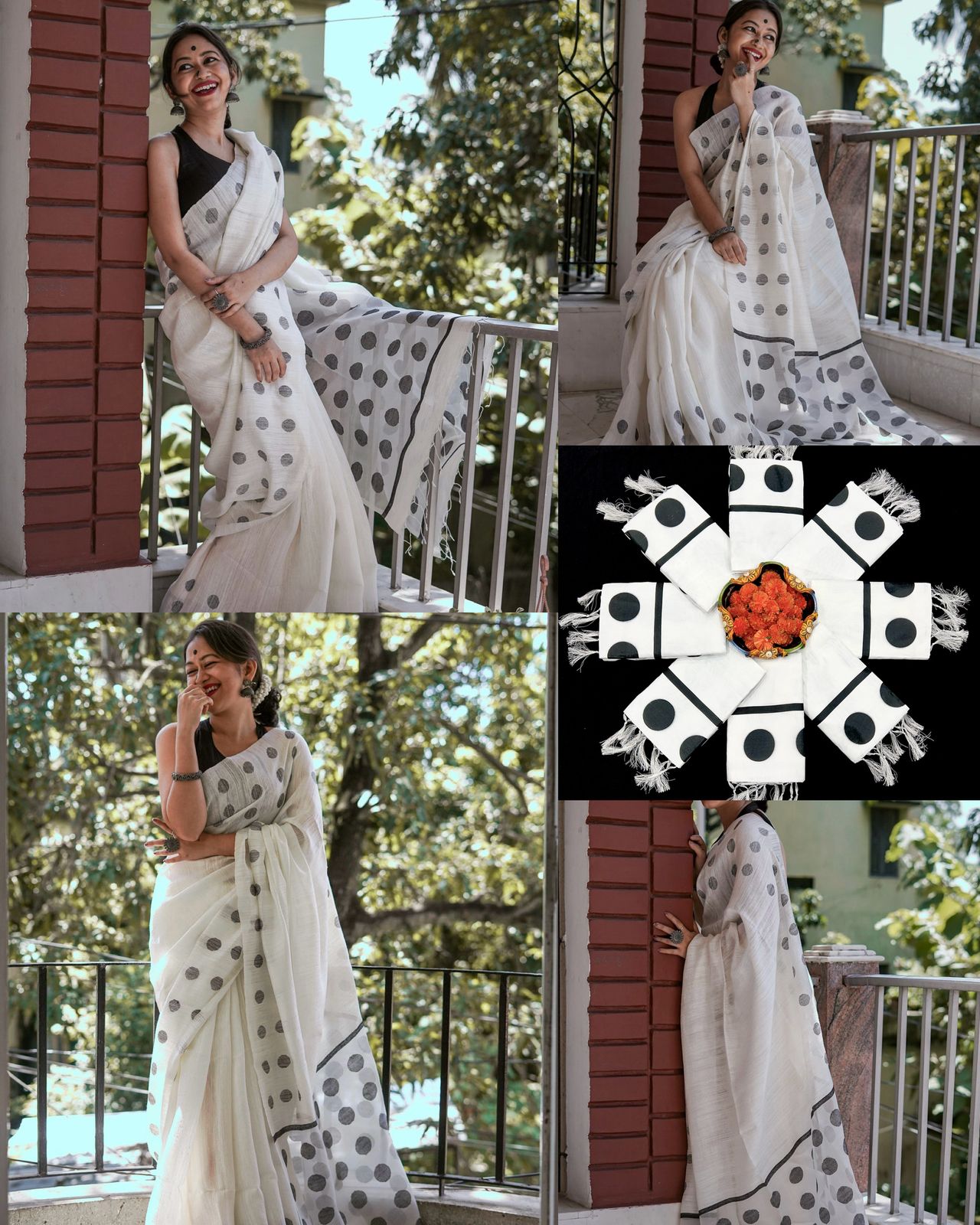 Vardan Ethnic Kp-R-204 Soft Linen Slab Wholesale Sarees Collection - Image 6