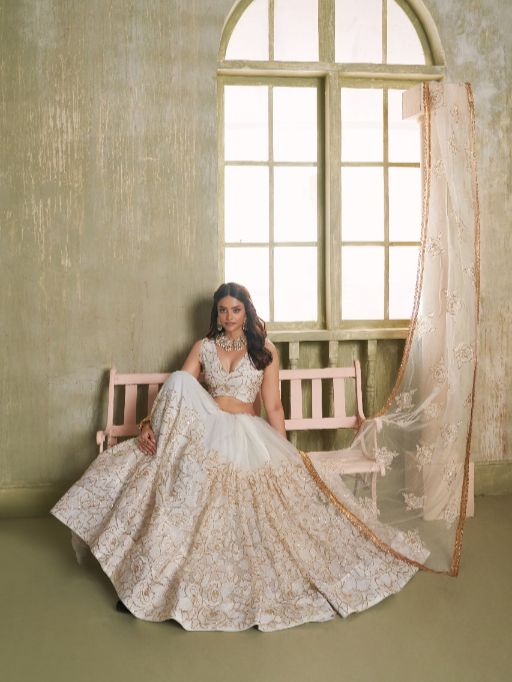 Vardan Ethnic Majestic Wine Sequin Embroidered Designer Lehenga Collection - Image 9