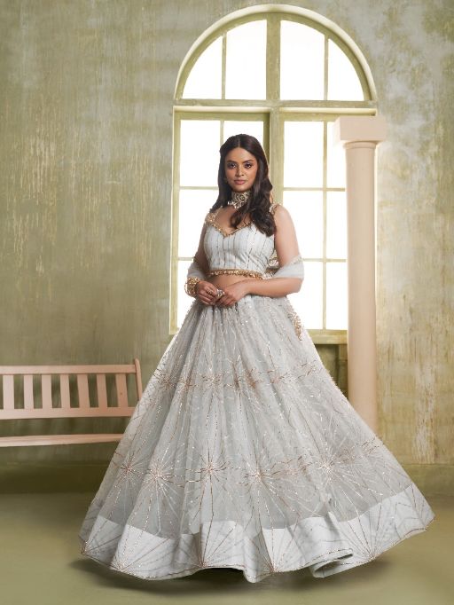 Vardan Ethnic Majestic Wine Sequin Embroidered Designer Lehenga Collection - Image 6