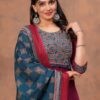 Vardan Ethnic Premium Cotton Ajrakh Print Straight Kurti Set Wholesale Collection