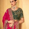 Vardan Fendi Rani Pink Heavy Embroidered Bridal Saree Collection