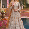 Vardan Golden Glam Embroidered Net Bridal Lehenga with Zari & Sequin Work