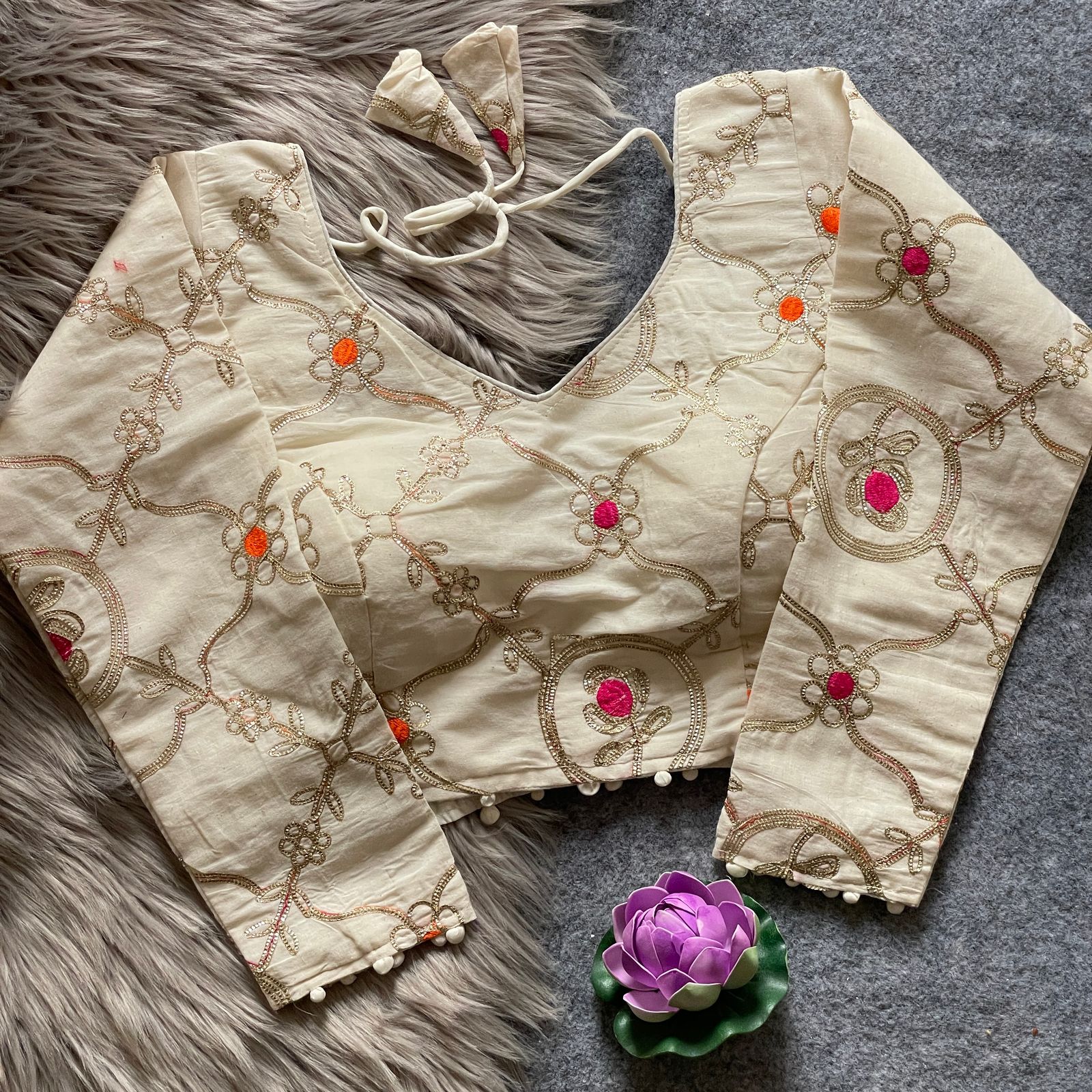 Vardan Khadi Full Pure Khadi Long Wholesale Fancy Blouse Collection