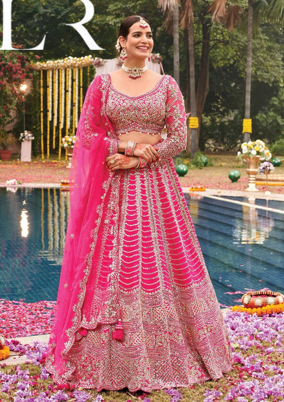 Vardan Majestic Pink Bridal Lehenga with Heavy Sequin & Zari Work Collection