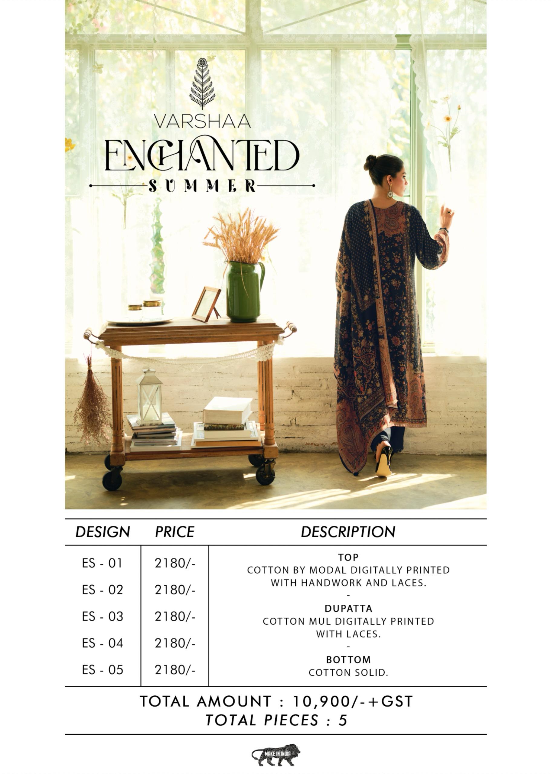 Varsha Enchanted Summer Premium Cotton Salwar Suit Wholesale Collection - Image 7