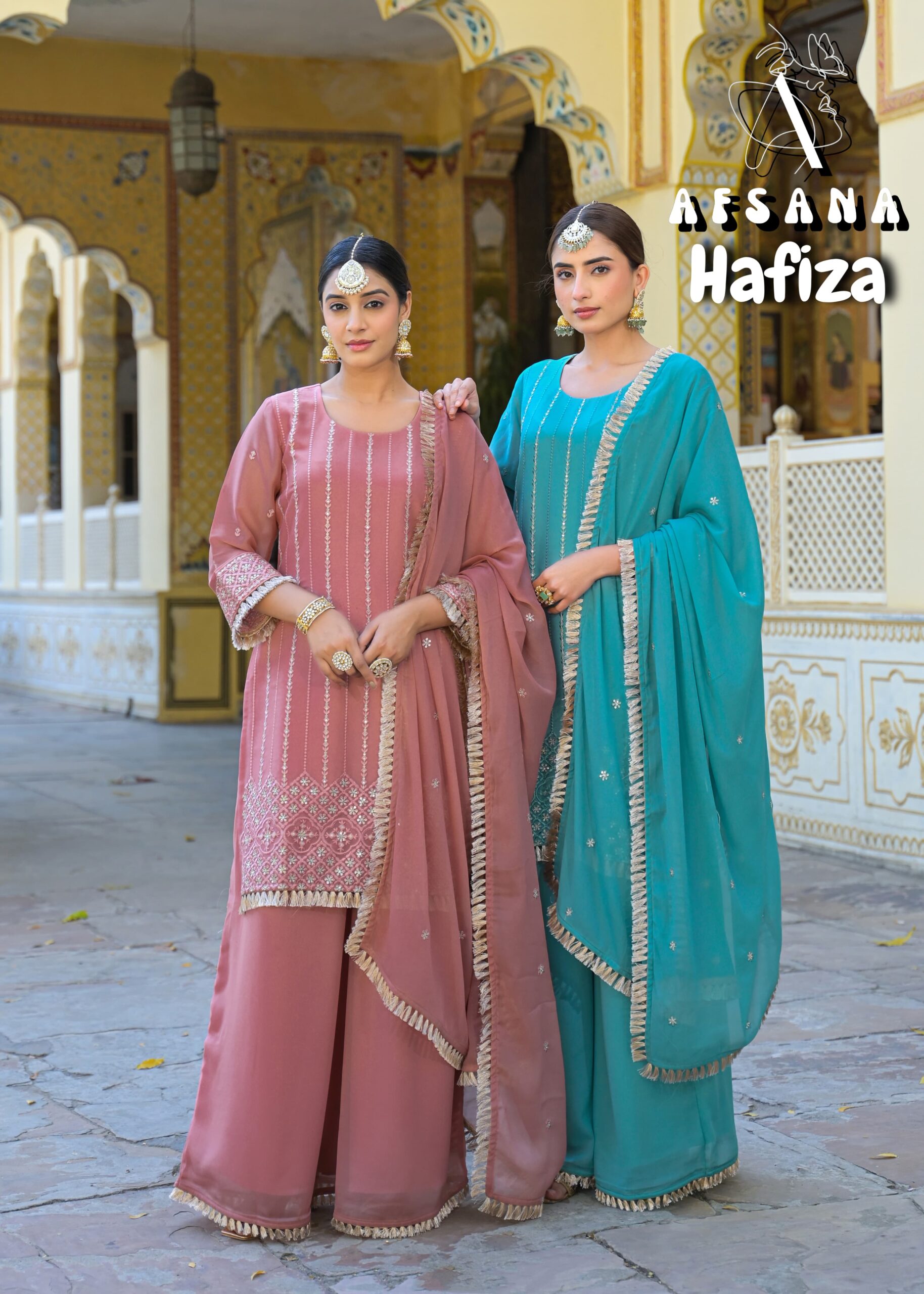 Afsana Hafiza Star Crunchi Wholesale Designer Readymade Eid Collection