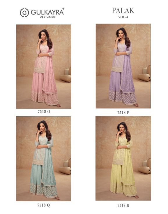 Gulkayra Designer Palak Vol.4 Real Chinon Wholesale Designer Salwar Suits Collection - Image 6