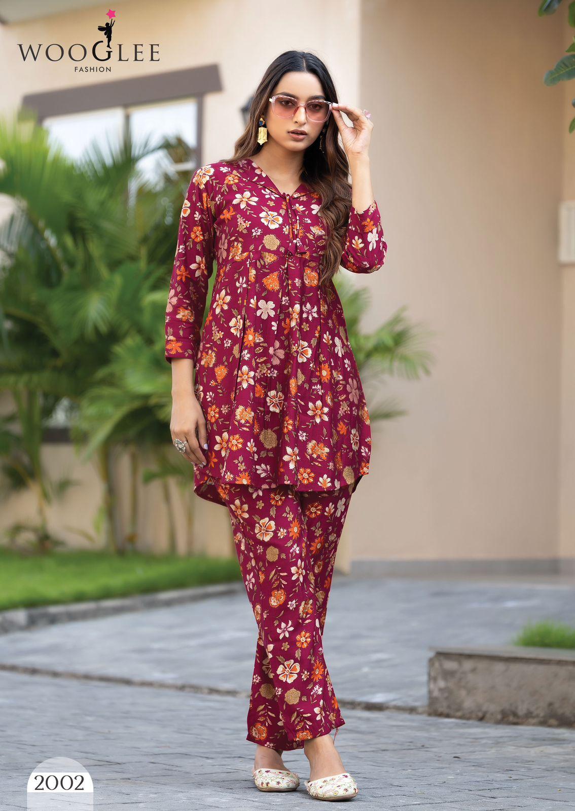 Wooglee Devyani Vetican Print Wholesale Kurti With Pant Collection - Image 4