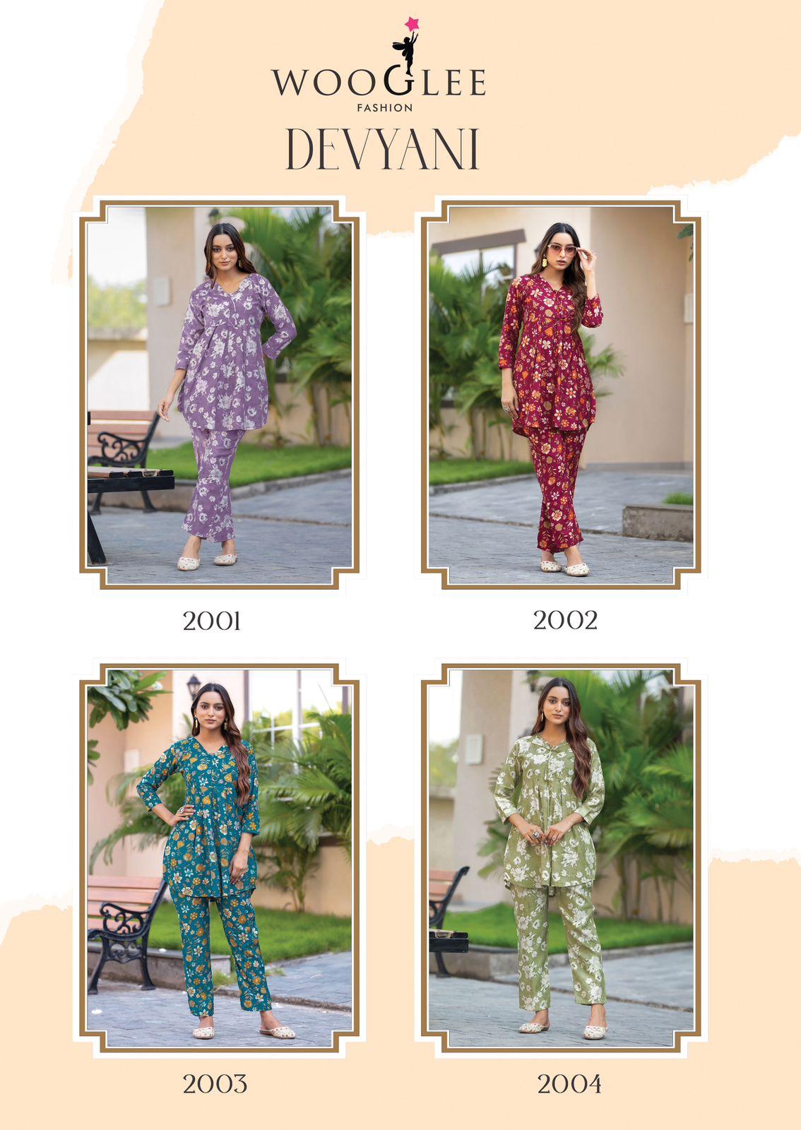 Wooglee Devyani Vetican Print Wholesale Kurti With Pant Collection - Image 6