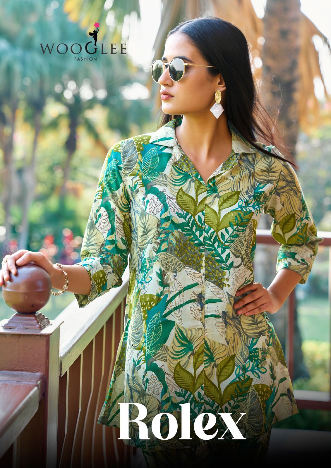 Wooglee Rolex Premium Rayon Print Fancy Co-ord Set Collection