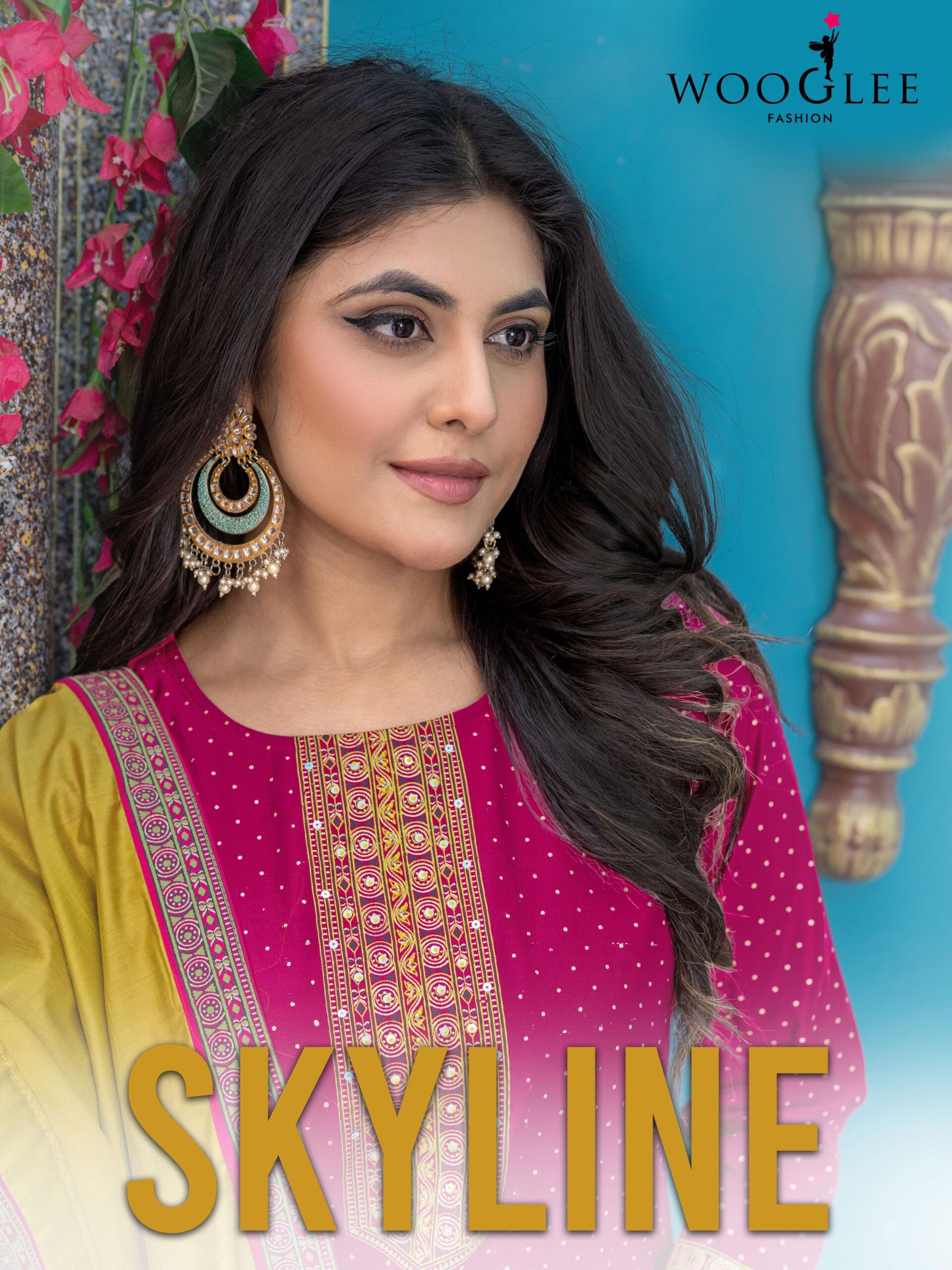 Wooglee Sky Line Handwork & Embroidery Suit Set – Wholesale