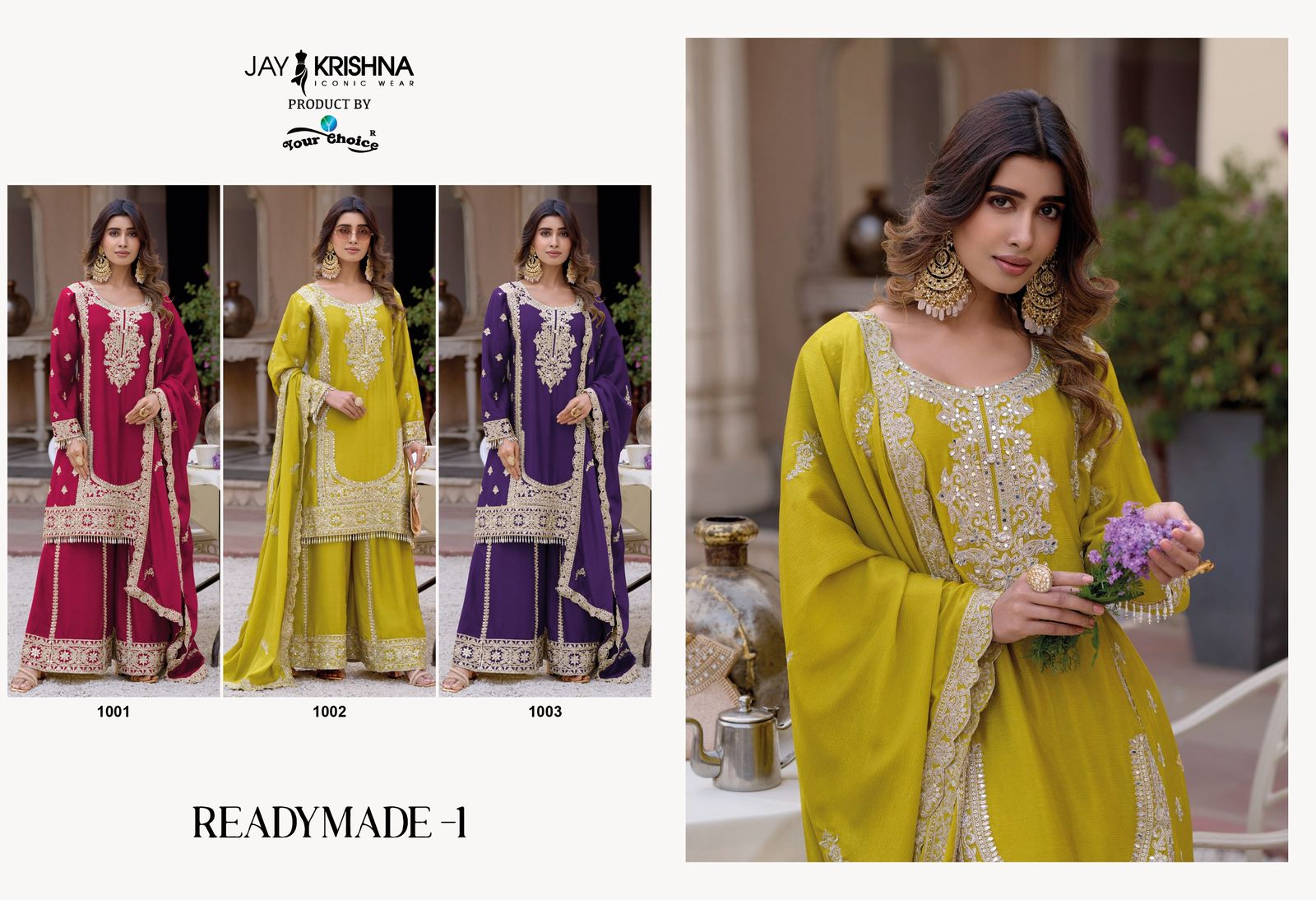 Your Choice Jay Krishna Readymade Sharara Set Wholesale Catalog - Image 5