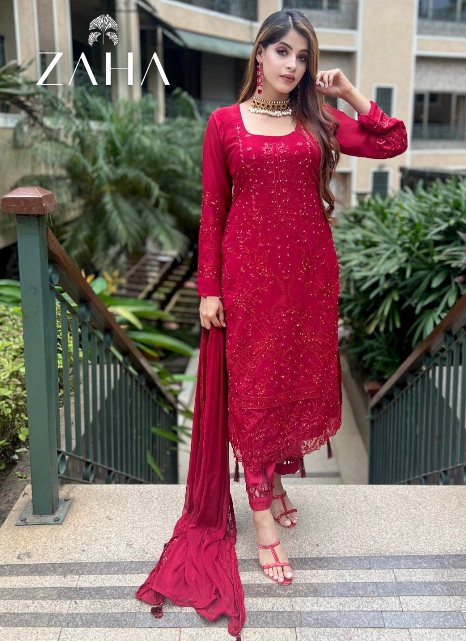 Zaha Inaya-Vol-2Dno_10037-Hit Designs Georgette Wholesale Pakistani Eid Collection