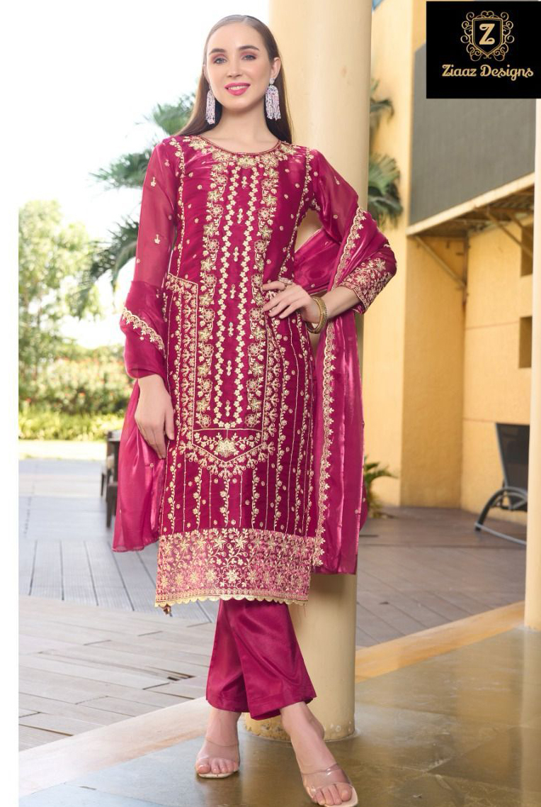 Ziaaz Designs 805 Jimmy Choo Pakistani Suit Wholesale (2) - \