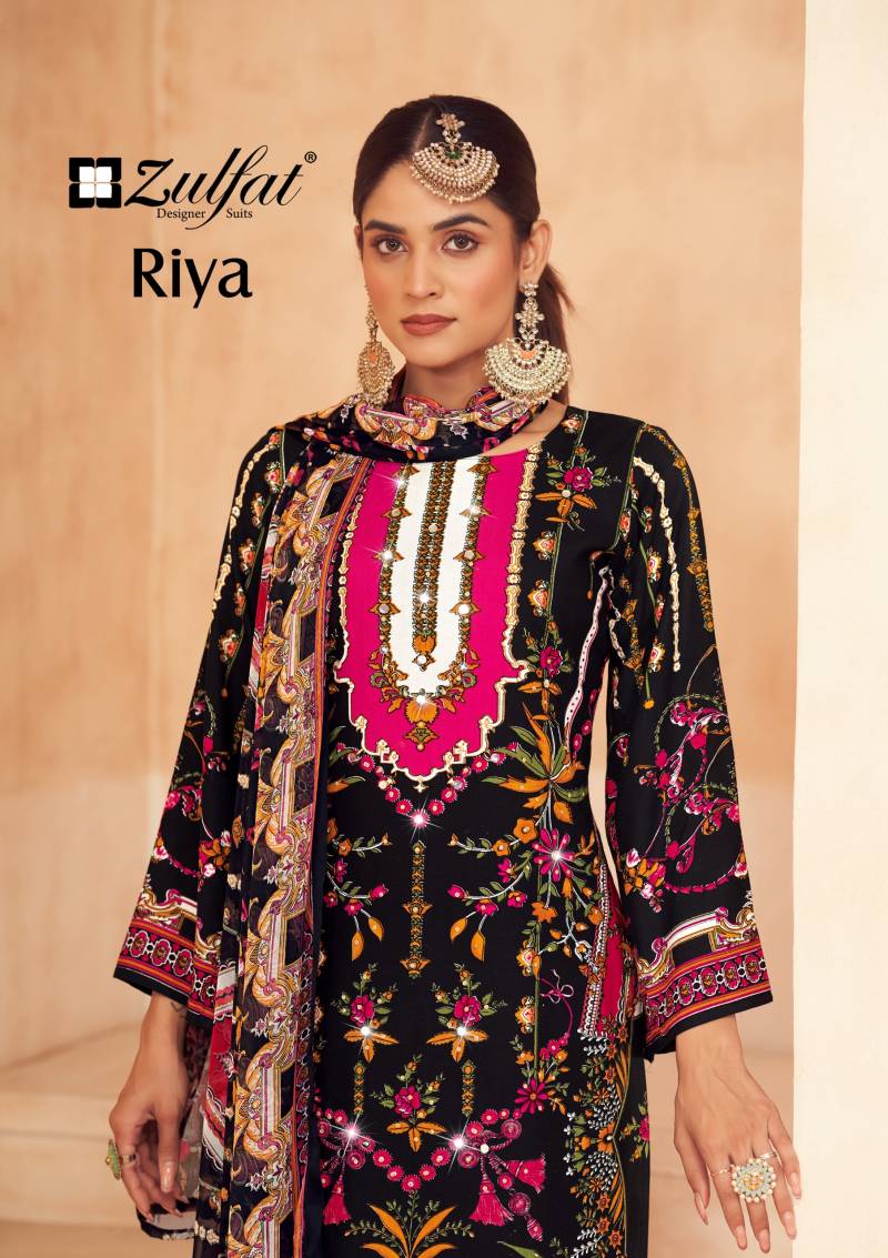 Zulfat Riya Viscose Rayon Printed Wholesale Dress Material Catalog