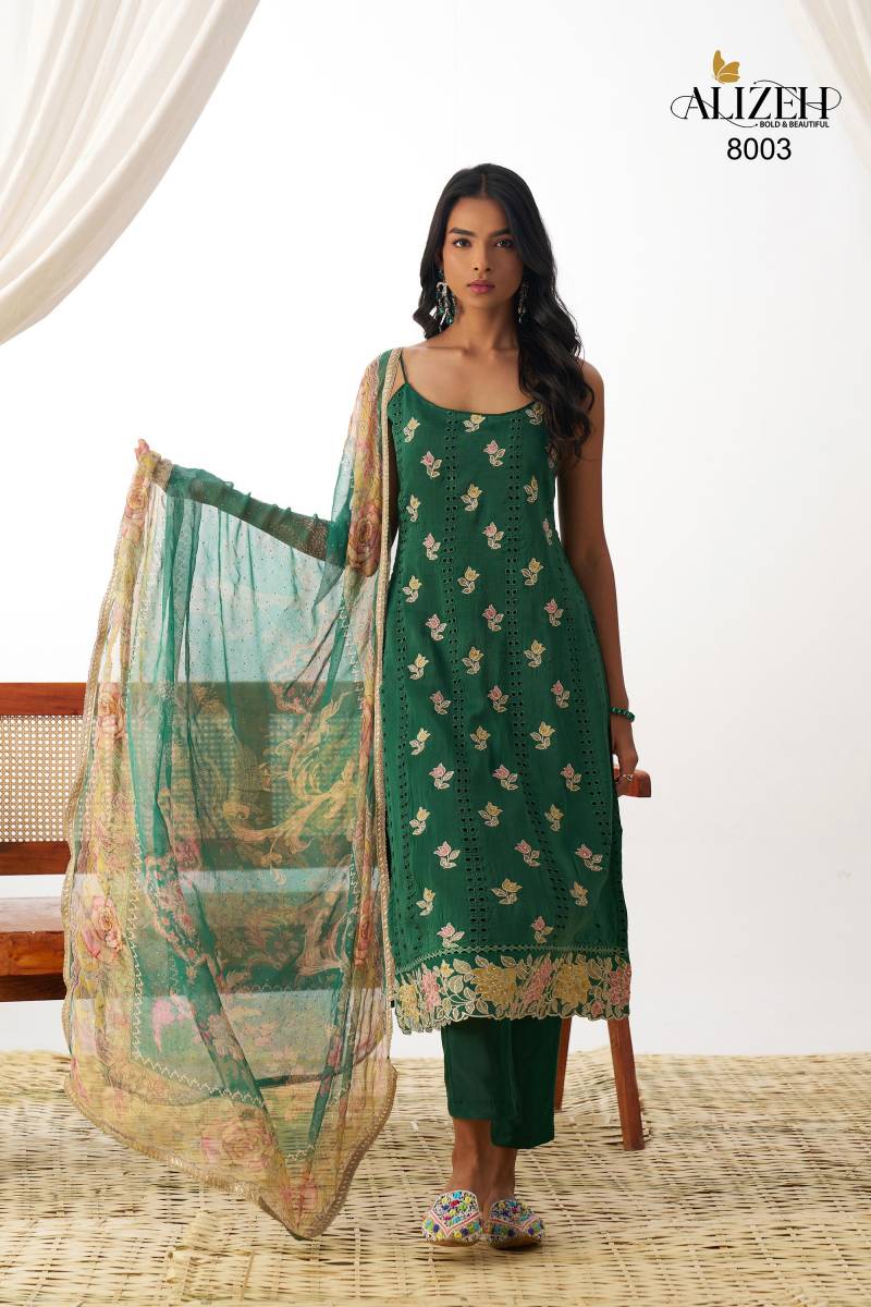 Alizeh Swara Organza Designer Readymade Salwar Suit Catalog — Wholesale Readymade Suit, Alizeh wholesale from Surat - Gallery Image 2
