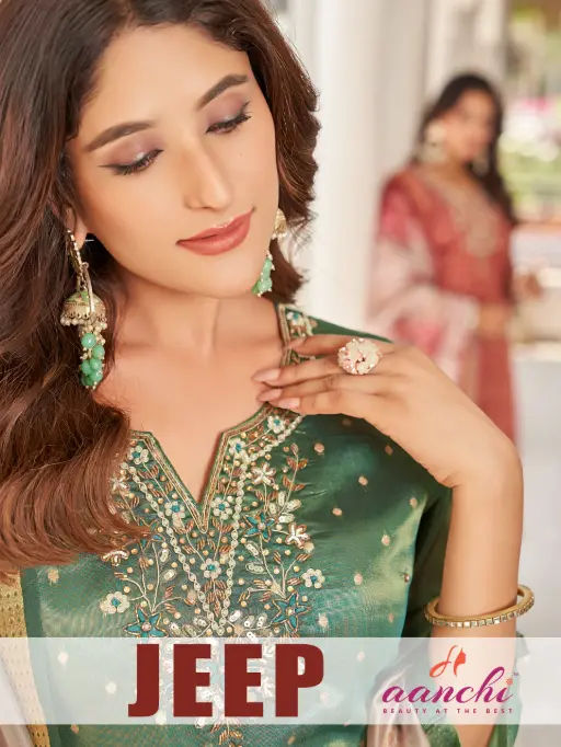 Aanchi Jeep 3-Piece Straight Fancy Wholesale Readymade Salwar Suit