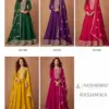 Aashirwad Rashmika Wholesale Premium Silk Long Gown With Dupatta Catalog