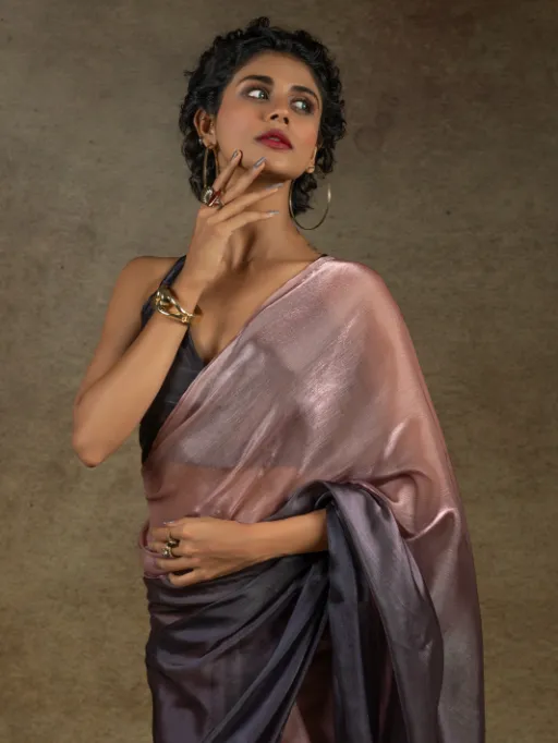 Akshaya 104-C Satin Silk Designer Readymade Sarees Collection - Image 7