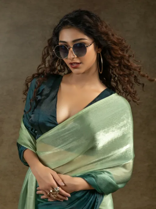 Akshaya 104-D Satin Silk Designer Ready To Wear Sarees Collection