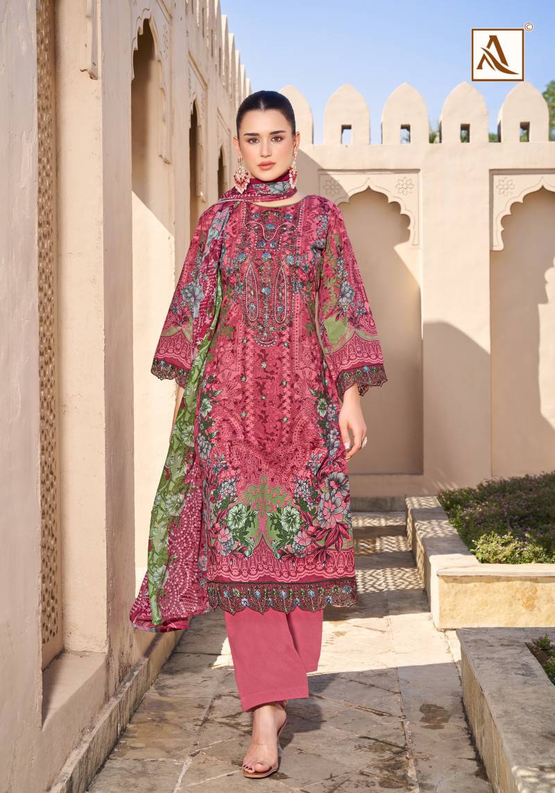 Alok Qurbat Edition 17 Cambric Cotton Pakistani Suits Catalog - Image 3