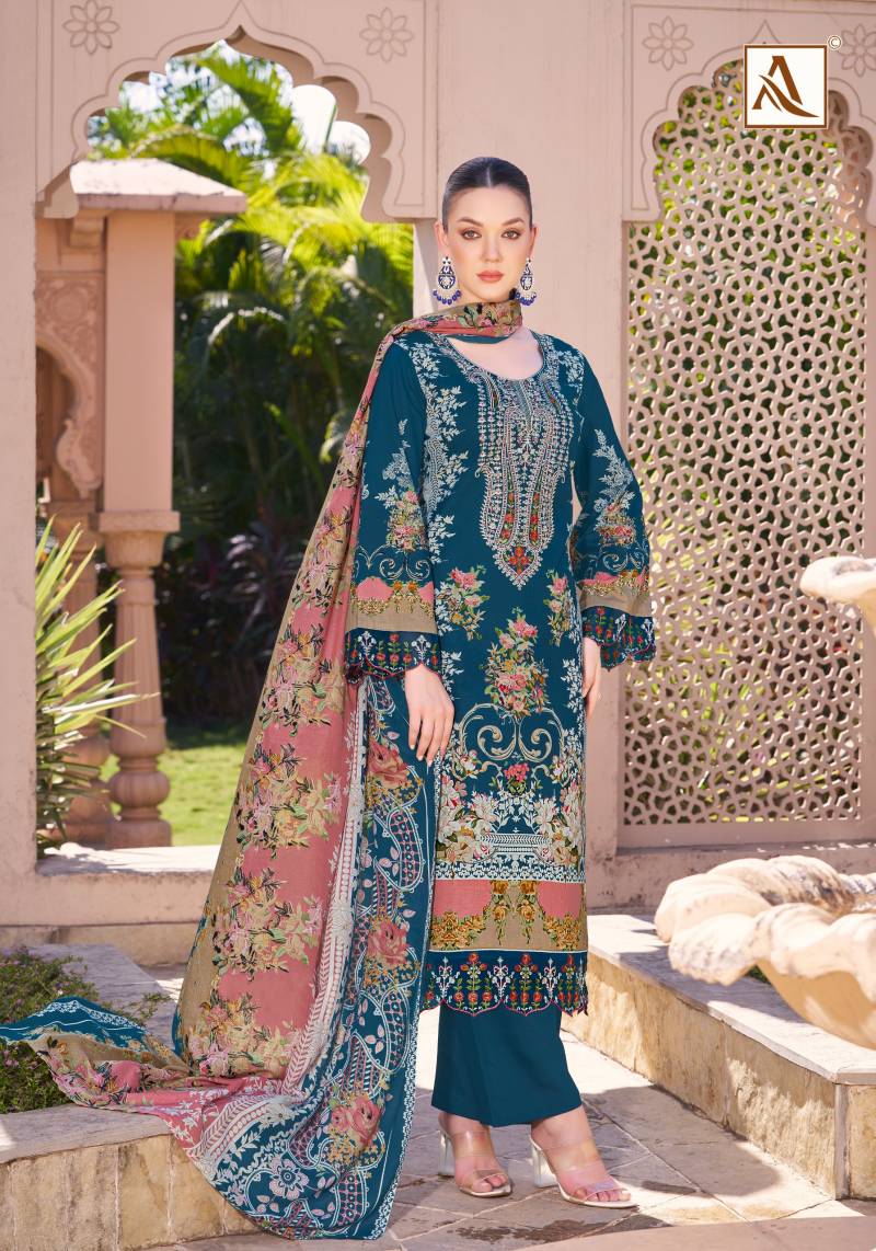 Alok Qurbat Edition 17 Cambric Cotton Pakistani Suits Catalog - Image 5
