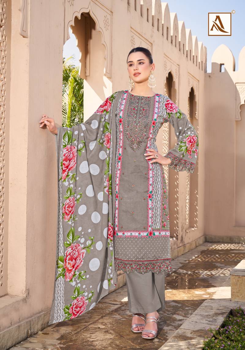 Alok Qurbat Edition 17 Cambric Cotton Pakistani Suits Catalog - Image 6