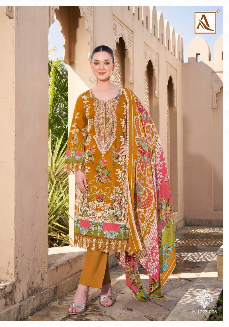Alok Qurbat Edition 17 Cambric Cotton Pakistani Suits Catalog - Image 8