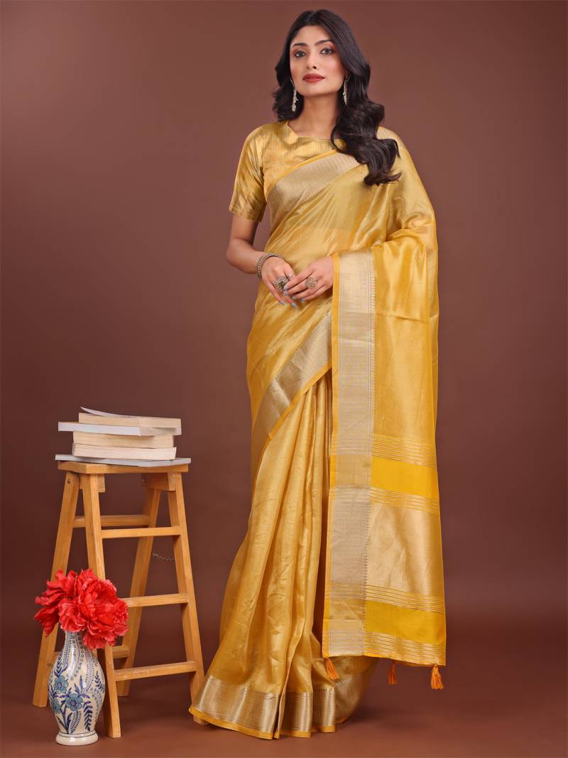 Ast Interlekan Festive Wear Fancy Organza Saree Wholesale Collection