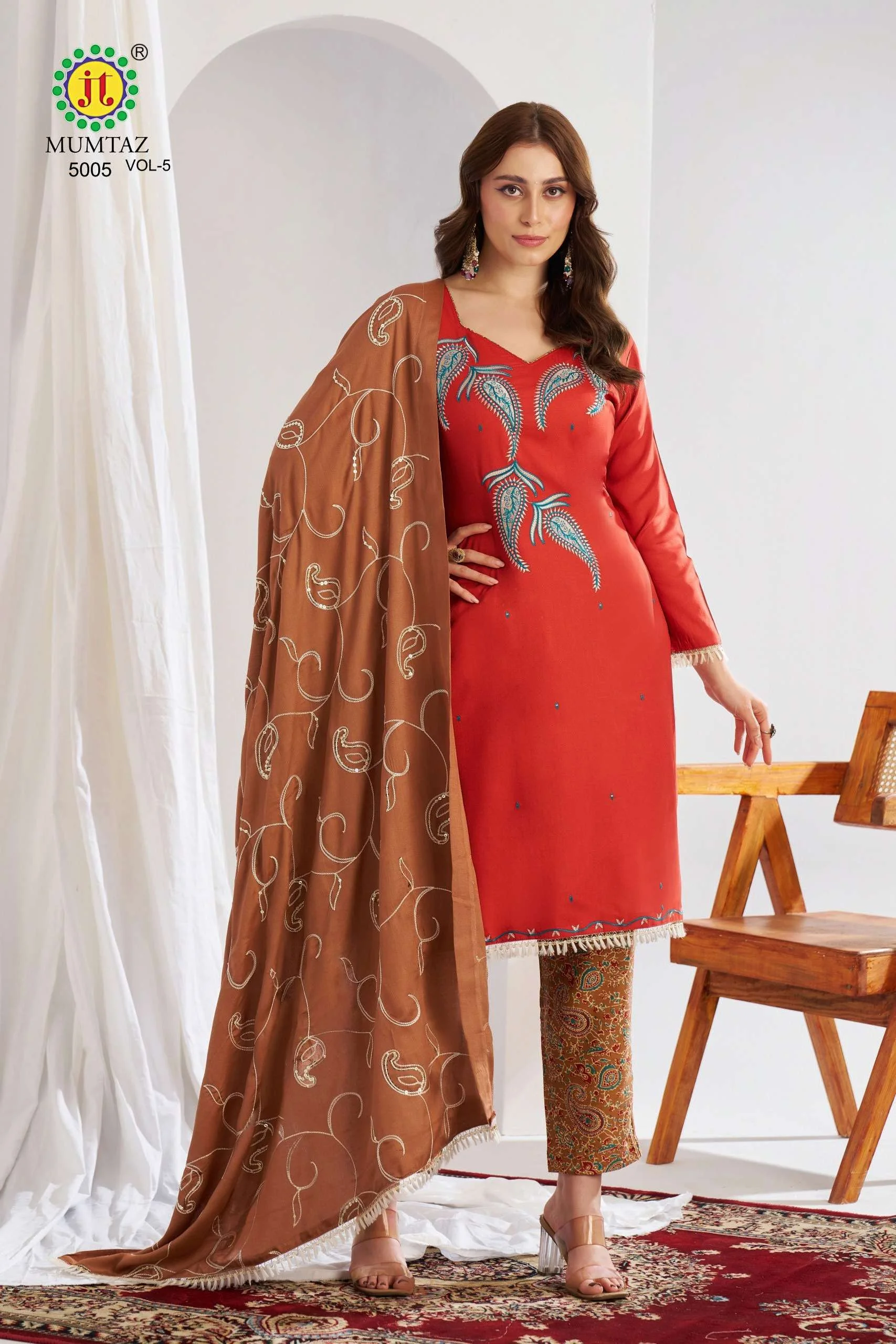 Bandhani Palace Mumtaz VOL 5 Rayon Fancy Salwar Suit Catalog - Image 6