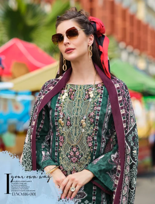 Belliza Naira Vol-100 Premium Karachi Cotton Suit Collection