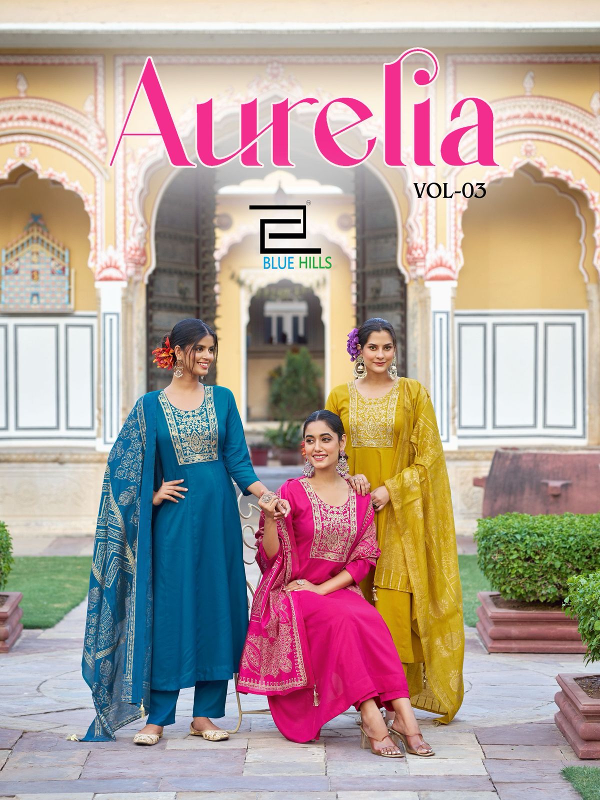 Blue Hills Aurelia Vol 3 Rayon Wholesale Kurti Bottom with Dupatta