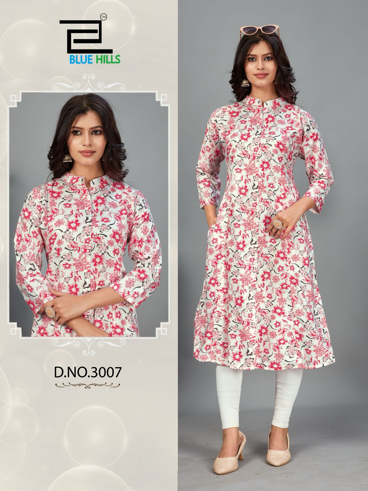 Blue Hills Maher Vol 3 Printed Rayon Readymade Kurti Wholesale Catalog
