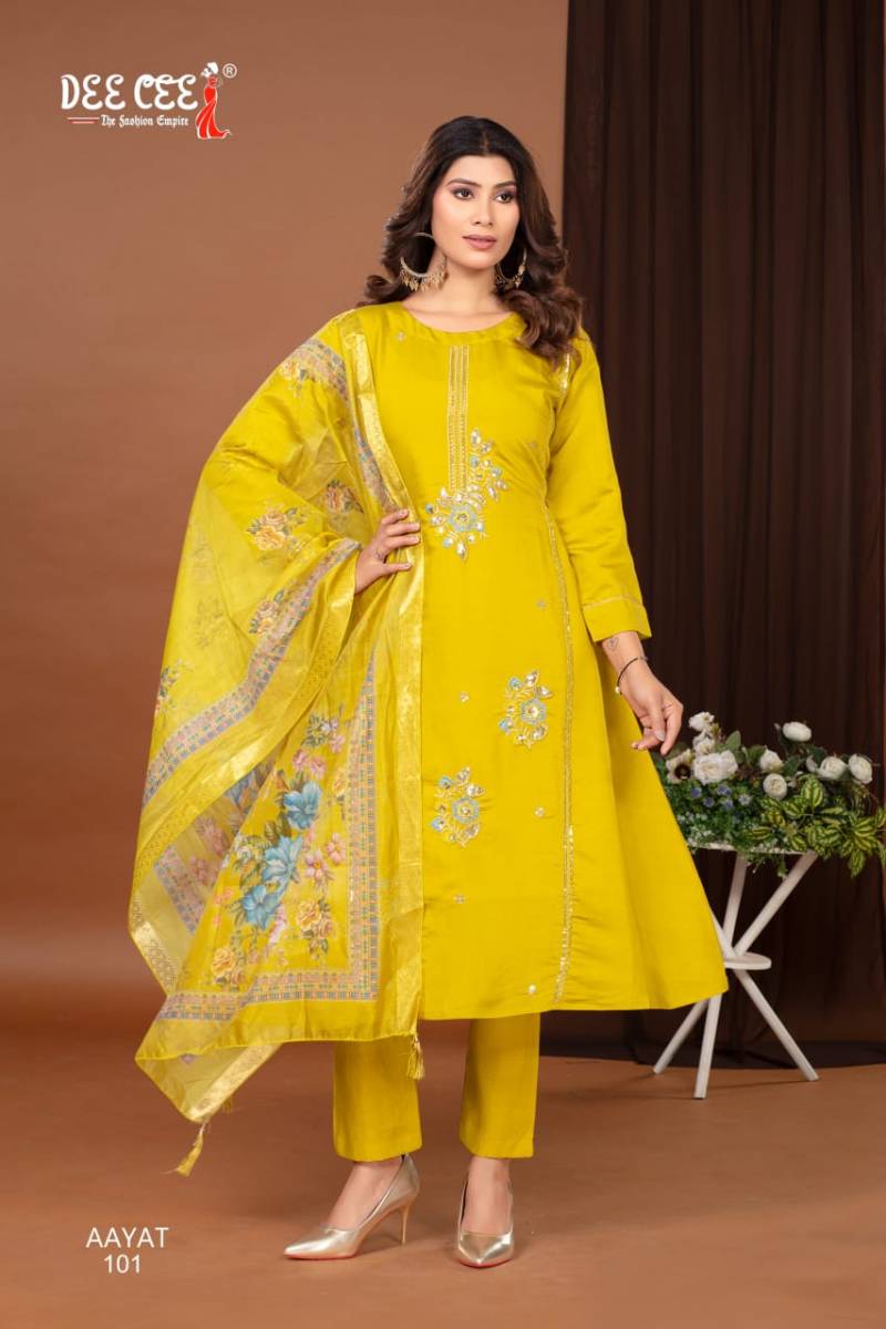 Deecee Aayat Kurti Set Roman Printed Silk Kurti Catalog