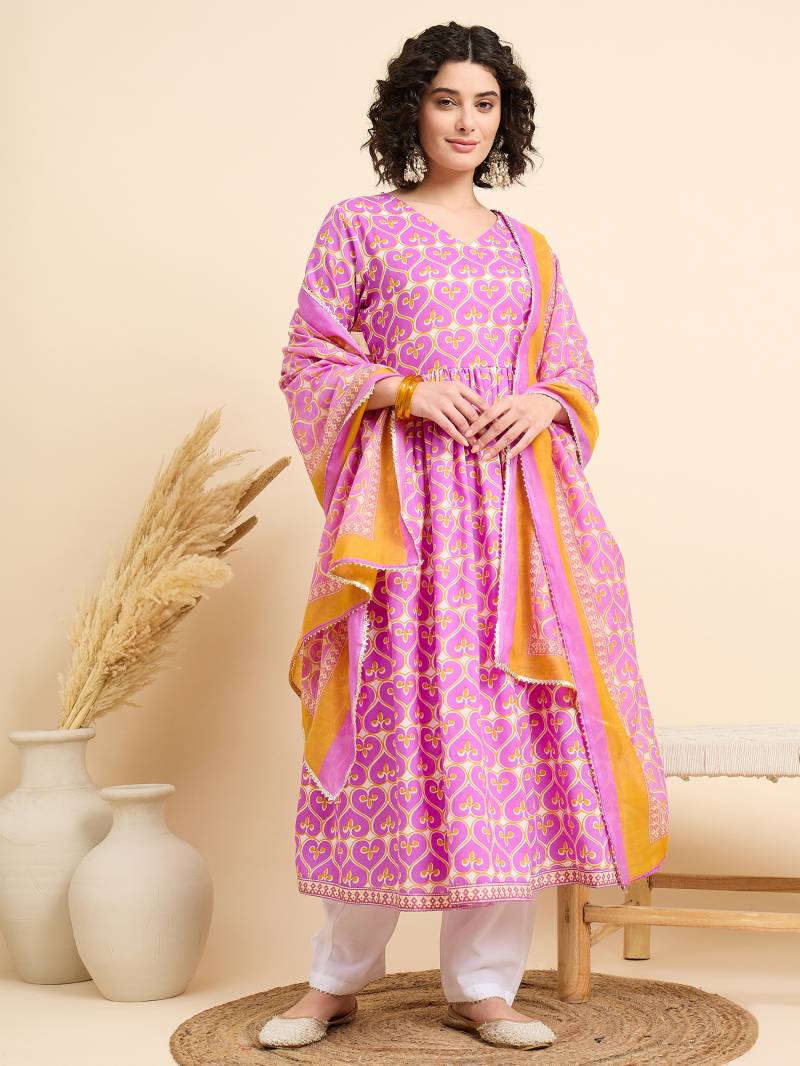 Dhruvi 291 Rayon Printed Wholesale Kurti Bottom With Dupatta Catalog