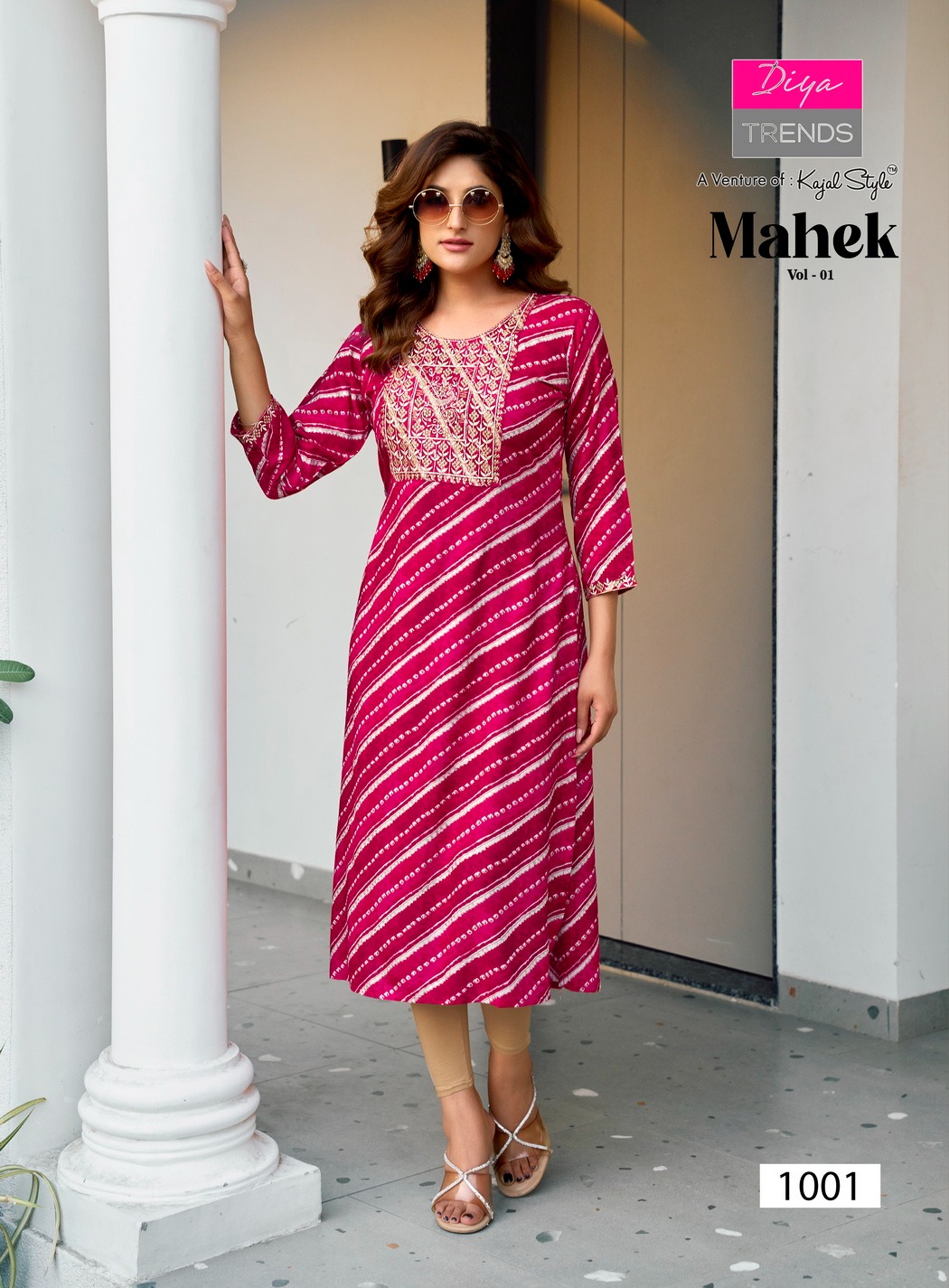 Diya Trends Mahek Vol.1 Heavy Rayon Embroidered Kurtis Catalog