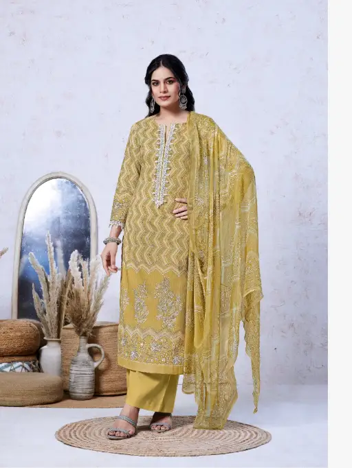 Esaira Lauren Cotton Cambric Digital Printed Salwar Suit Catalog - Image 9