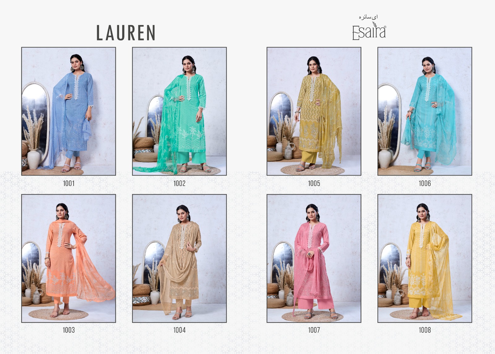 Esaira Lauren Cotton Cambric Digital Printed Salwar Suit Catalog - Image 13