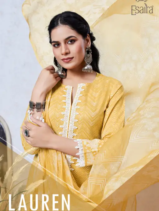 Esaira Lauren Cotton Cambric Digital Printed Salwar Suit Catalog