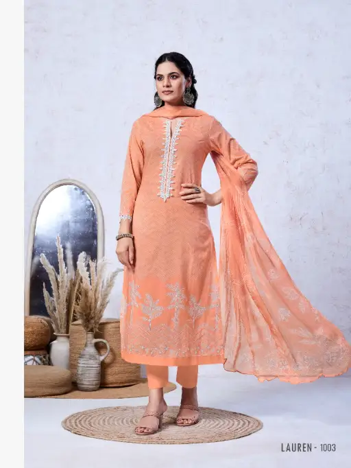 Esaira Lauren Cotton Cambric Digital Printed Salwar Suit Catalog - Image 4