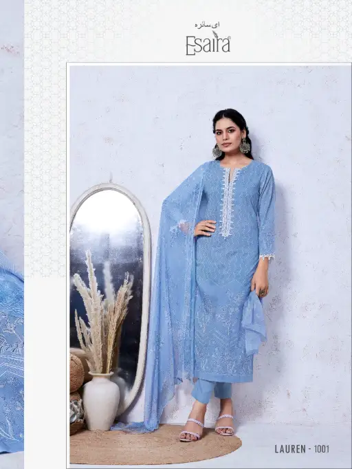 Esaira Lauren Cotton Cambric Digital Printed Salwar Suit Catalog - Image 5