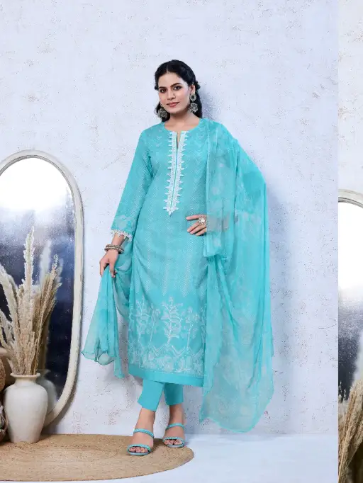 Esaira Lauren Cotton Cambric Digital Printed Salwar Suit Catalog - Image 8