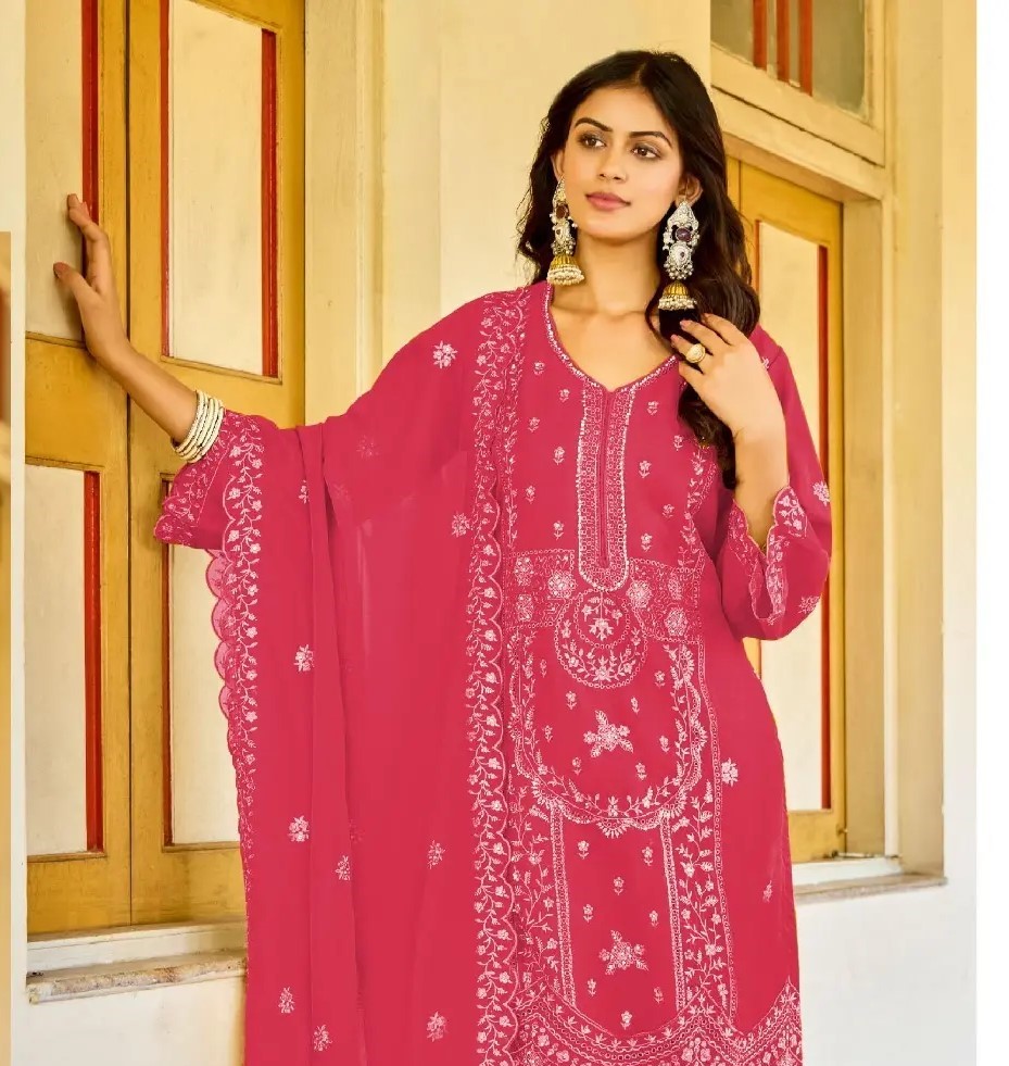 Fepic Rosemeen Organza Embroidered Salwar Suit Wholesale Catalog (3)